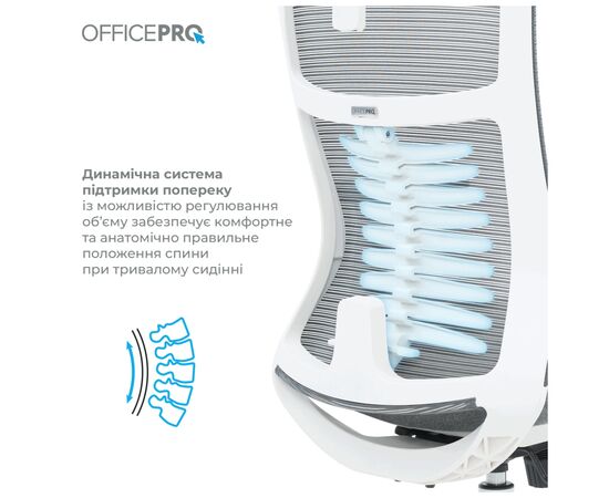 Офисное кресло OfficePro Balance OC550-W-DG-DG (OC550-W-DG-DG), изображение 4 Офисное кресло OfficePro Balance OC550-W-DG-DG (OC550-W-DG-DG), изображение 4