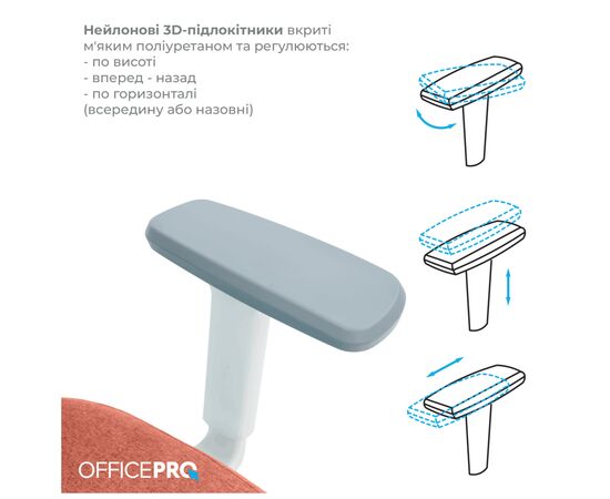 Офисное кресло OfficePro Balance OC550-W-DG-OR (OC550-W-DG-OR), изображение 6