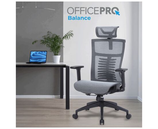 Офисное кресло OfficePro Balance OC620-B-DG-DG (OC620-B-DG-DG), изображение 3 Офисное кресло OfficePro Balance OC620-B-DG-DG (OC620-B-DG-DG), изображение 3