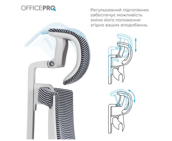 Офисное кресло OfficePro Balance OC620-W-DG-DG (OC620-W-DG-DG), изображение 8 Офисное кресло OfficePro Balance OC620-W-DG-DG (OC620-W-DG-DG), изображение 8