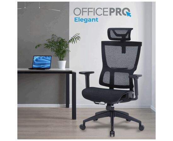 Офисное кресло OfficePro Elegant OC660-B-B-B (OC660-B-B-B), изображение 2 Офисное кресло OfficePro Elegant OC660-B-B-B (OC660-B-B-B), изображение 2