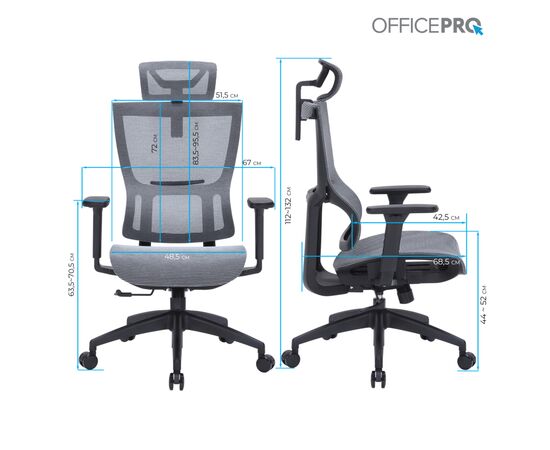 Офисное кресло OfficePro Elegant OC660-B-DG-DG (OC660-B-DG-DG), изображение 10