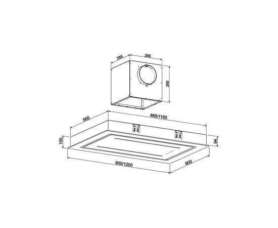 Вытяжка кухонная GRANADO Alia 1914-1200 white glass з іонізатором (GCH719455), изображение 12 Вытяжка кухонная GRANADO Alia 1914-1200 white glass з іонізатором (GCH719455), изображение 12