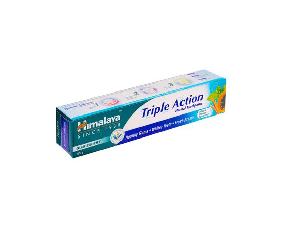 Зубная паста Himalaya Herbals Тройного действия 125 мл (6291107225739), изображение 2 Зубная паста Himalaya Herbals Тройного действия 125 мл (6291107225739), изображение 2