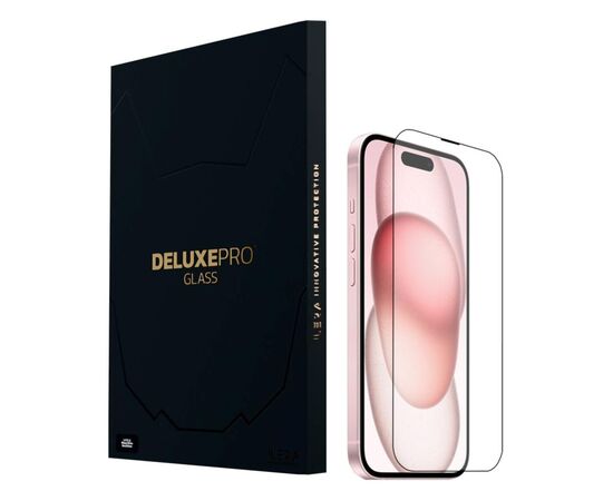 Стекло защитное iLera DeLuxe Original Glass iPhone 15 (ILFCDL15)