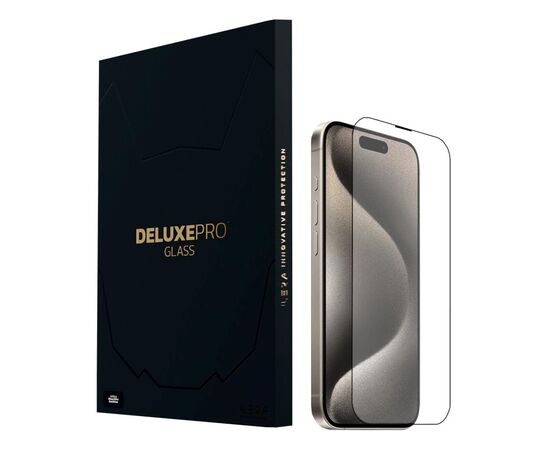 Стекло защитное iLera DeLuxe Original Glass iPhone 15 Pro (ILFCDL15PR)