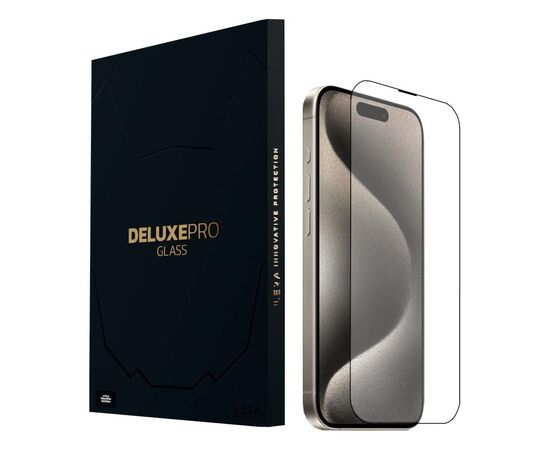 Стекло защитное iLera DeLuxe Original Glass iPhone 15 Pro Max (ILFCDL15PRMX)