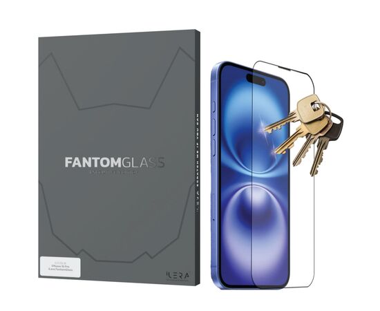 Стекло защитное iLera Fantom Glass iPhone 16 Pro (ILFANT16PR), изображение 2 Стекло защитное iLera Fantom Glass iPhone 16 Pro (ILFANT16PR), изображение 2