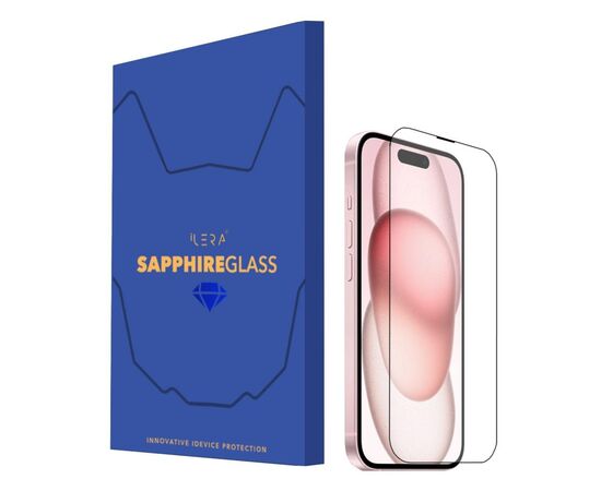 Стекло защитное iLera Sapphire Ultra + Glass iPhone 15 (ILSPDL15)