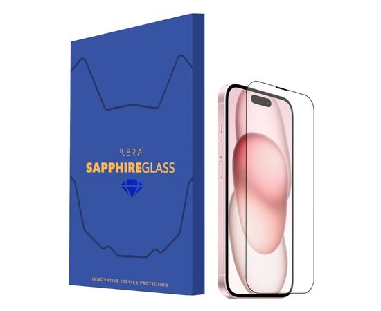 Стекло защитное iLera Sapphire Ultra + Glass iPhone 15 Plus (ILSPDL15PS)