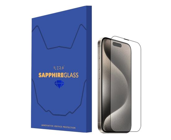 Стекло защитное iLera Sapphire Ultra + Glass iPhone 15 Pro (ILSPDL15PR)