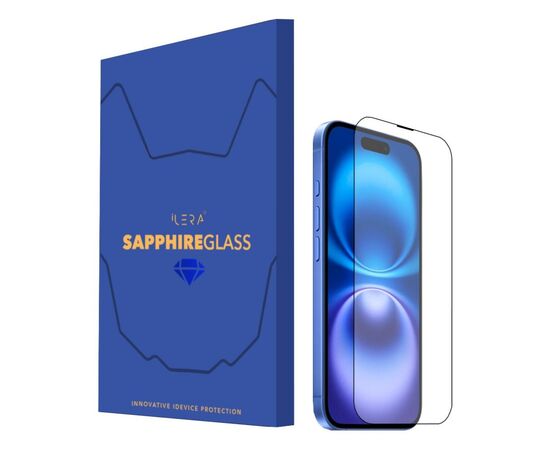 Стекло защитное iLera Sapphire Ultra + Glass iPhone 16 | 15 (ILSPDL16)