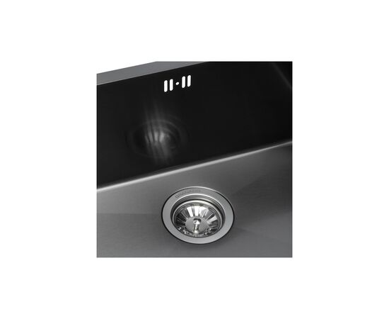 Мойка кухонная GRANADO Under top L STEEL S201 black (GS09201B), изображение 4 Мойка кухонная GRANADO Under top L STEEL S201 black (GS09201B), изображение 4