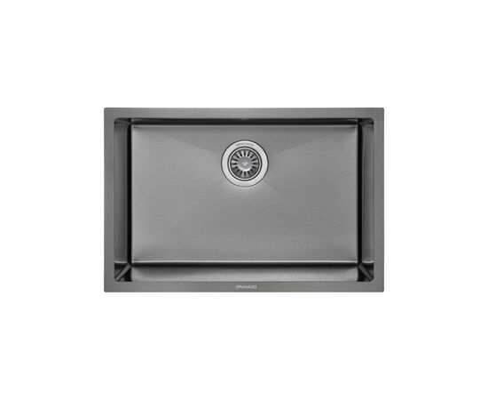 Мийка кухонна GRANADO Under top L STEEL S201 black (GS09201B)