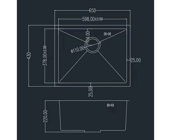 Мойка кухонная GRANADO Under top L STEEL S304 (GS09304), изображение 7 Мойка кухонная GRANADO Under top L STEEL S304 (GS09304), изображение 7