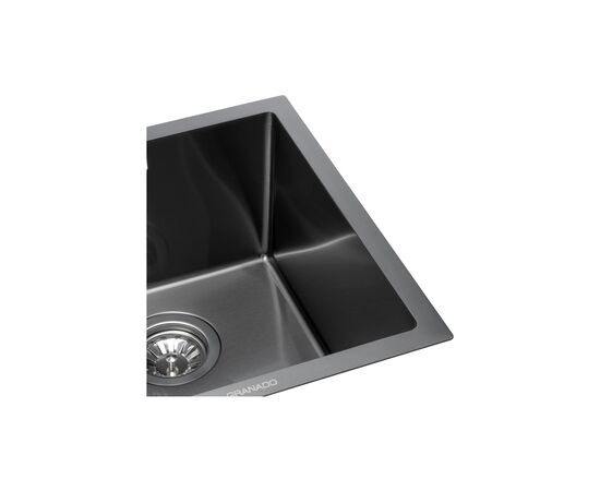 Мойка кухонная GRANADO Under top mini STEEL S201 black (GS10201B), изображение 5