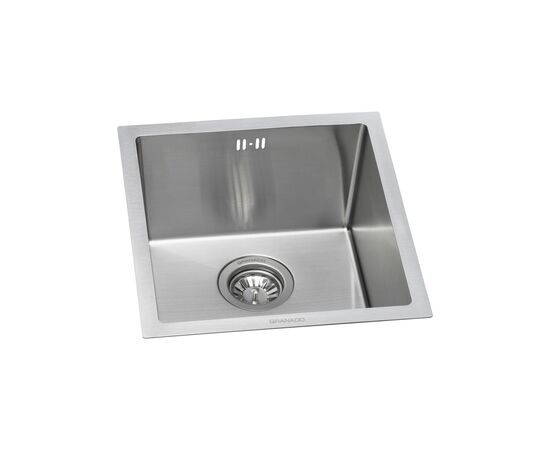 Мойка кухонная GRANADO Under top mini STEEL S304 (GS10304), изображение 2 Мойка кухонная GRANADO Under top mini STEEL S304 (GS10304), изображение 2