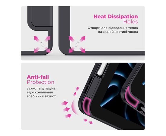 Чохол до планшета Armorstandart Y-Type PEN Redmi Pad Pro / Poco Pad Black (ARM85542), зображення 7 Чохол до планшета Armorstandart Y-Type PEN Redmi Pad Pro / Poco Pad Black (ARM85542), зображення 7