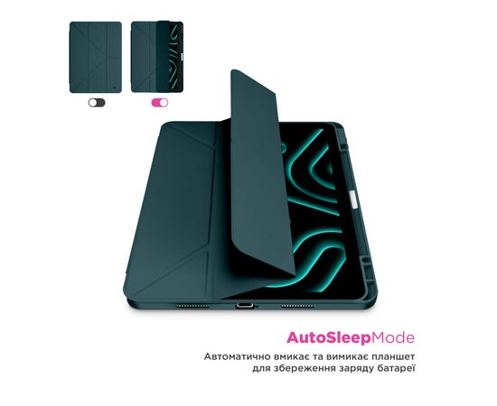Чохол до планшета Armorstandart Y-Type PEN Samsung Galaxy Tab S10 FE+ Pine Green (ARM85533), зображення 5 Чохол до планшета Armorstandart Y-Type PEN Samsung Galaxy Tab S10 FE+ Pine Green (ARM85533), зображення 5