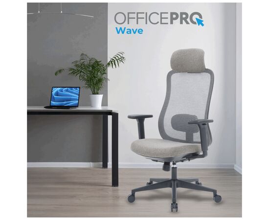 Офисное кресло OfficePro Wave OC599-B-DG-DG (OC599-B-DG-DG), изображение 2 Офисное кресло OfficePro Wave OC599-B-DG-DG (OC599-B-DG-DG), изображение 2