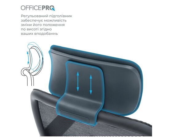 Офисное кресло OfficePro Wave OC670-B-B-B (OC670-B-B-B), изображение 5 Офисное кресло OfficePro Wave OC670-B-B-B (OC670-B-B-B), изображение 5