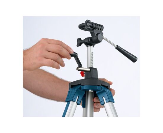 Штатив для нівеліру Bosch Professional BT250 для оптичних нівелірів, 1/4", 97.5-250см, 3.4кг (0.601.096.A00), зображення 3