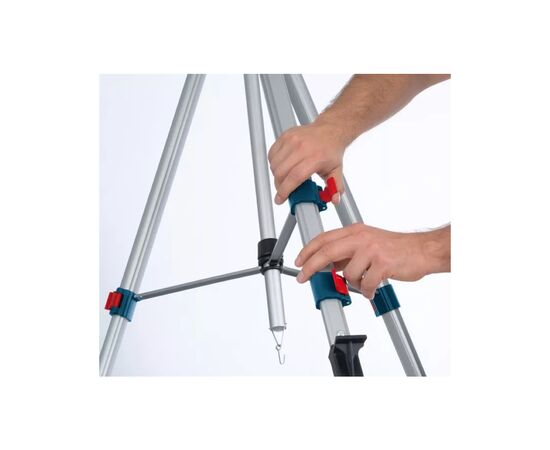 Штатив для нівеліру Bosch Professional BT250 для оптичних нівелірів, 1/4", 97.5-250см, 3.4кг (0.601.096.A00), зображення 4