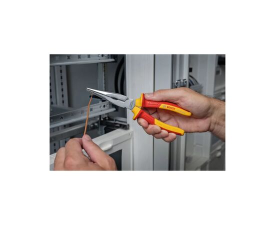 Плоскогубцы Bosch Professional, с длинным носом прямые, 200 мм, VDE (1.600.A02.NE3), изображение 2 Плоскогубцы Bosch Professional, с длинным носом прямые, 200 мм, VDE (1.600.A02.NE3), изображение 2