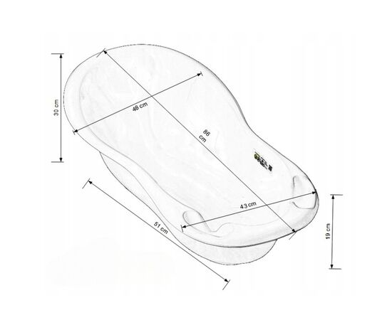 Ванночка Tega Baby OWLS 86 см grey (SO-004-106), зображення 2