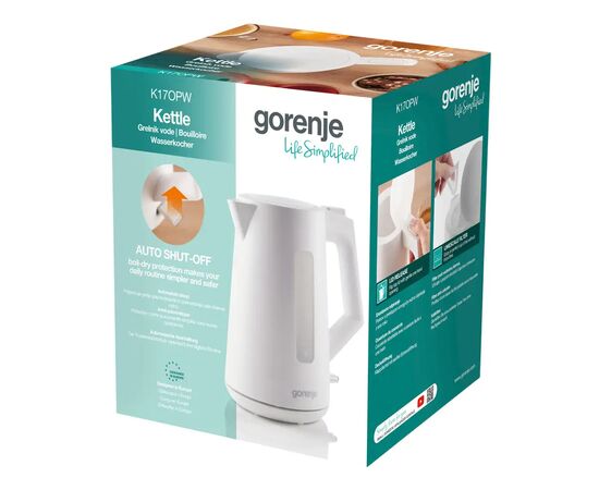 Электрочайник Gorenje K17OPW, изображение 7 Электрочайник Gorenje K17OPW, изображение 7