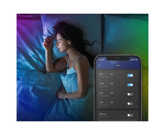 Светодиодная лента Govee H611 LED 10.0m, RGB, WI-FI/Bluetooth, white (H61103A3), изображение 3 Светодиодная лента Govee H611 LED 10.0m, RGB, WI-FI/Bluetooth, white (H61103A3), изображение 3