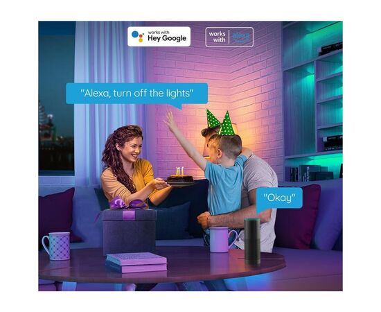 Светодиодная лента Govee H611 LED 10.0m, RGB, WI-FI/Bluetooth, white (H61103A3), изображение 6 Светодиодная лента Govee H611 LED 10.0m, RGB, WI-FI/Bluetooth, white (H61103A3), изображение 6