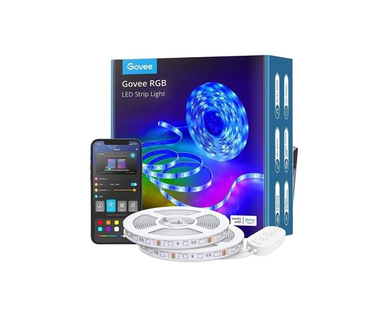 Светодиодная лента Govee H611 LED 10.0m, RGB, WI-FI/Bluetooth, white (H61103A3)