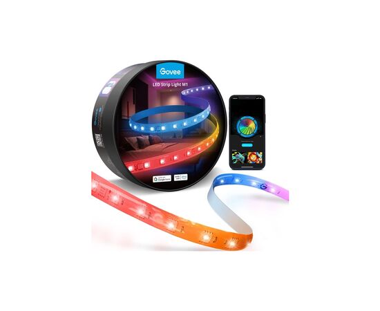 Світлодіодна стрічка Govee H61E1, 5.0m, RGBICW, WI-FI/Bluetooth, white (H61E13D2), зображення 2 Світлодіодна стрічка Govee H61E1, 5.0m, RGBICW, WI-FI/Bluetooth, white (H61E13D2), зображення 2
