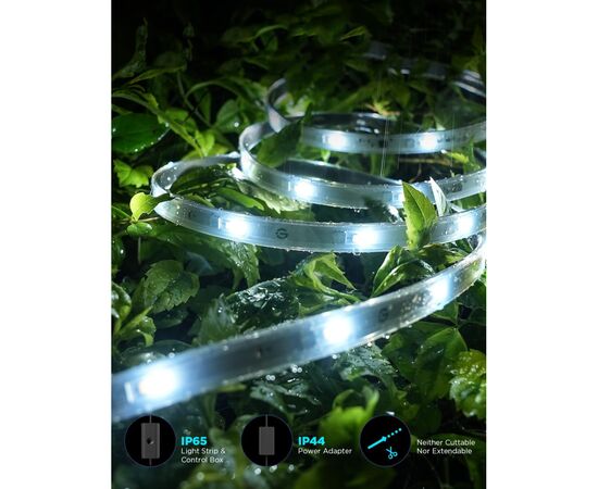 Светодиодная лента Govee H70A1 Phantasy Outdoor LED, 10.0m, RGBICWW, WI-FI/Bluetooth, white (H70A13D1), изображение 4 Светодиодная лента Govee H70A1 Phantasy Outdoor LED, 10.0m, RGBICWW, WI-FI/Bluetooth, white (H70A13D1), изображение 4