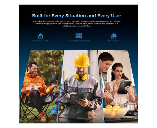 Планшет OUKITEL RT3 plus 8" 4/128GB/ NFC / LTE Black (6941749808516), изображение 3 Планшет OUKITEL RT3 plus 8" 4/128GB/ NFC / LTE Black (6941749808516), изображение 3