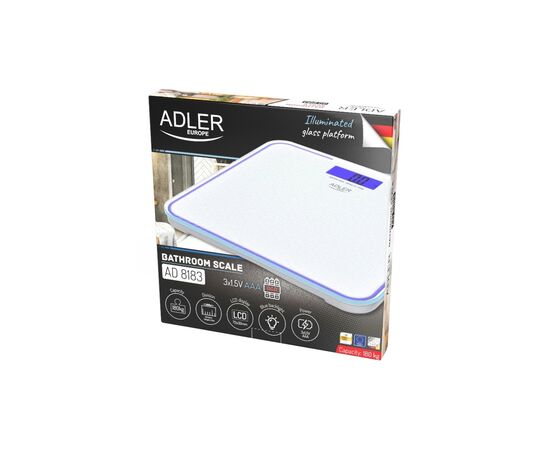 Весы напольные Adler AD 8183 white (AD8183), изображение 5 Весы напольные Adler AD 8183 white (AD8183), изображение 5