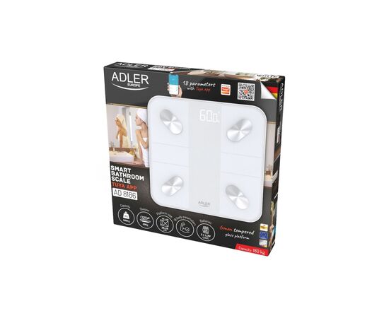 Весы напольные Adler AD 8186 white (AD8186W), изображение 3 Весы напольные Adler AD 8186 white (AD8186W), изображение 3