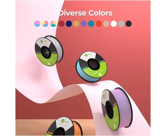 Пластик для 3D-принтера Creality Soleyin matte 1кг, 1.75мм, gray (3301010517), зображення 3 Пластик для 3D-принтера Creality Soleyin matte 1кг, 1.75мм, gray (3301010517), зображення 3