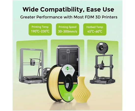 Пластик для 3D-принтера Creality Soleyin 1кг, 1.75мм, gray (3301010501), зображення 7 Пластик для 3D-принтера Creality Soleyin 1кг, 1.75мм, gray (3301010501), зображення 7