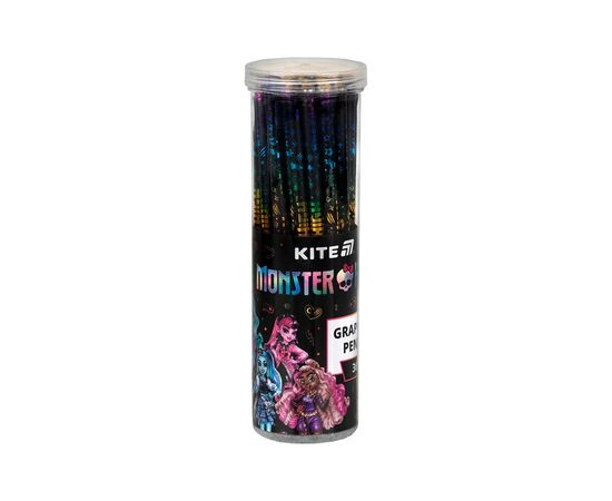 Карандаш графитный Kite с кристаллом Monster High, НВ (MH25-059), изображение 2 Карандаш графитный Kite с кристаллом Monster High, НВ (MH25-059), изображение 2