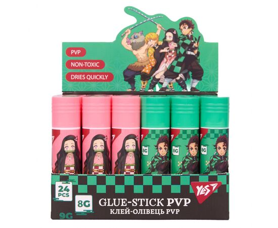 Клей Yes карандаш PVP Demon Slayer 8г (320300), изображение 2 Клей Yes карандаш PVP Demon Slayer 8г (320300), изображение 2