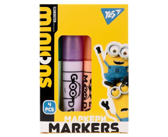 Набір маркерів Yes текстовий Minions 4 шт (390712)