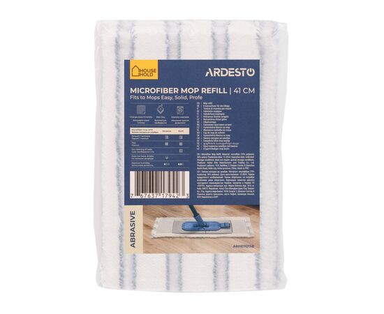 Насадка змінна для швабри Ardesto Abrasive Мікрофібра 41 см (ARHE1101SB)