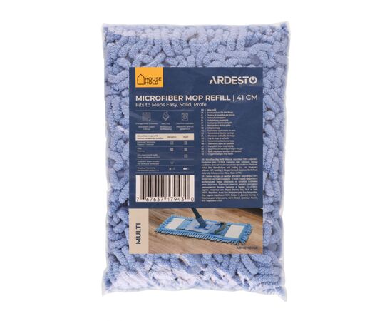 Насадка сменная для швабры Ardesto Multi Микрофибра 41 см (ARHE1102SB)
