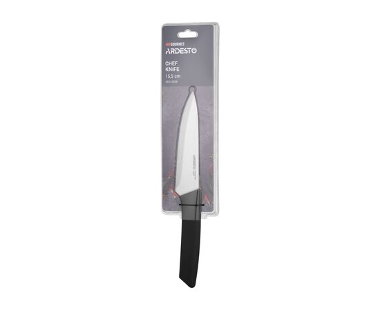 Кухонный нож Ardesto Gemini Gourmet 15.5см, чорний (AR2133SB), изображение 3 Кухонный нож Ardesto Gemini Gourmet 15.5см, чорний (AR2133SB), изображение 3