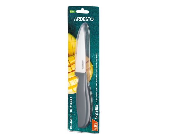 Кухонный нож Ardesto Fresh 10см, кераміка, пластик, синій (AR2120DB), изображение 3 Кухонный нож Ardesto Fresh 10см, кераміка, пластик, синій (AR2120DB), изображение 3