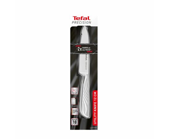 Кухонный нож Tefal Precision 12см, нержавіюча сталь (K2890524), изображение 12 Кухонный нож Tefal Precision 12см, нержавіюча сталь (K2890524), изображение 12
