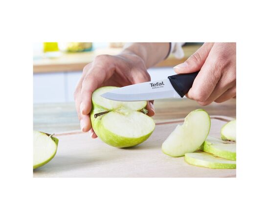 Набір ножів Tefal Essential 3шт, нержавіюча сталь, пластик, чорний (K2219455), зображення 5 Набір ножів Tefal Essential 3шт, нержавіюча сталь, пластик, чорний (K2219455), зображення 5