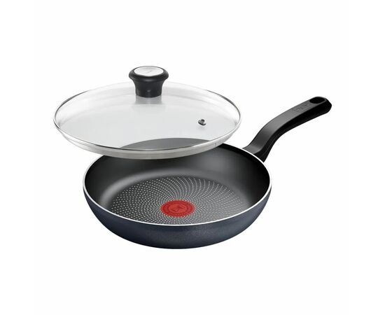 Сковорода Tefal So'' Light 24 см, алюміній, бакеліт, скло, чорний (H0560442_SET)